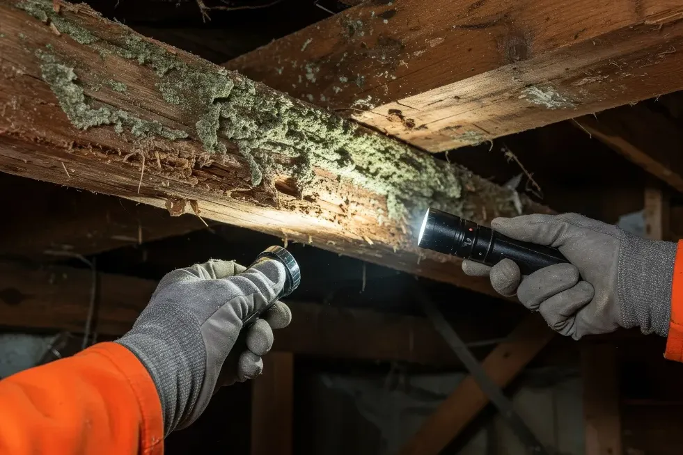 シロアリが発生