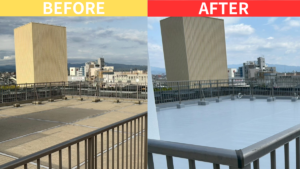 京都市西京区にて屋上防水工事を実施しました！長期的な建物保護で安心の住環境へ