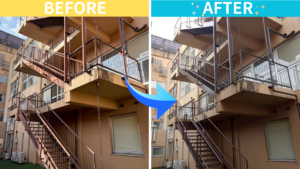 京都市山科区｜鉄骨階段塗装工事｜費用125万円・工期3週間の施工事例｜錆・剥がれを根本から解決｜京Reホーム