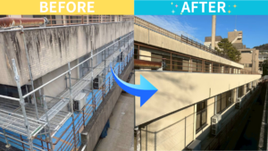 京都市山科区｜外壁塗装・補修工事｜費用60万円・工期6日の施工事例｜築40年の劣化外壁をリフレッシュ｜京Reホーム